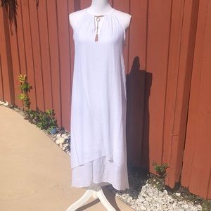 NWT White High-Low Maxi Dress